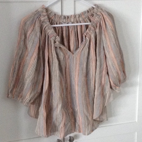Gorgeous stripe peasant blouse - Picture 1 of 4